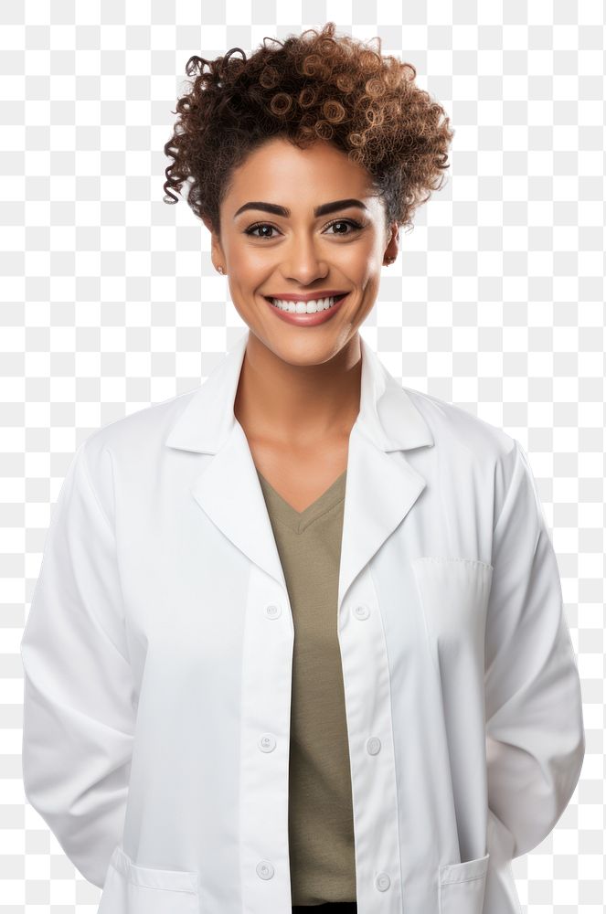 PNG  Samoan female scientist portrait adult photo. AI generated Image by rawpixel.