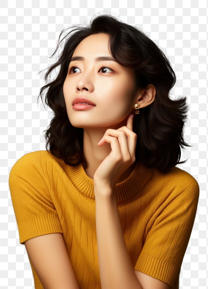 PNG Japanese woman portrait adult photo. AI generated Image by rawpixel.