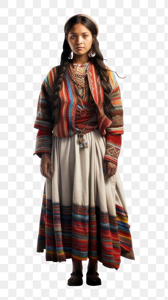 PNG Peruvian girl fashion dress adult. AI generated Image by rawpixel.