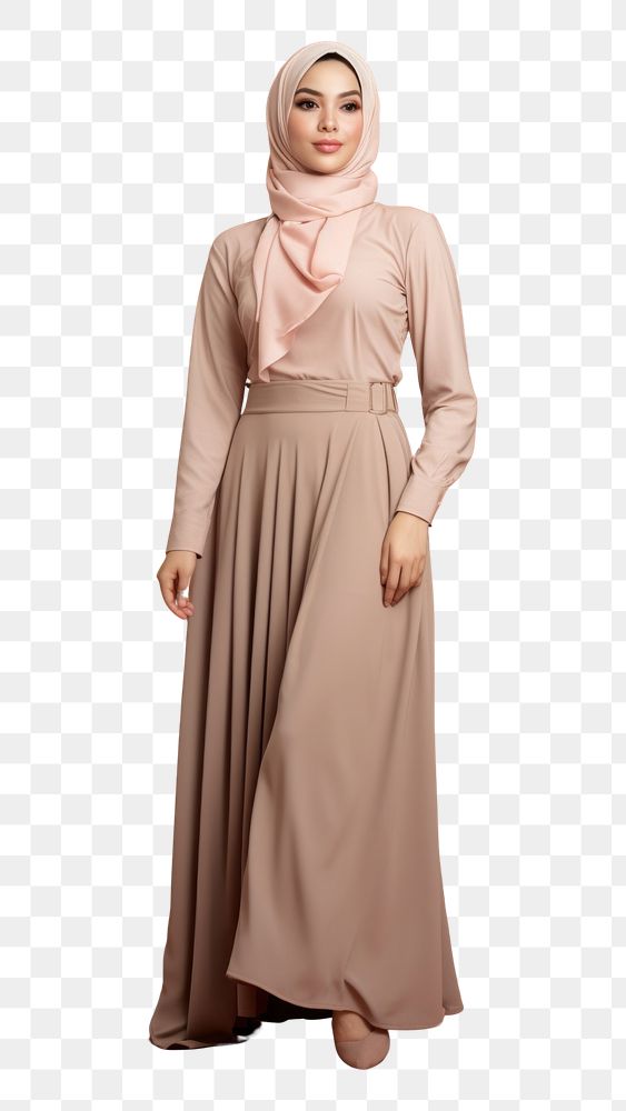 PNG Malaysian muslim female dress headscarf standing. AI generated Image by rawpixel.