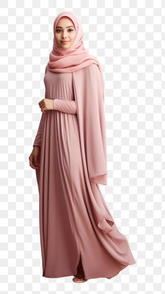 PNG Malaysian muslim female dress headscarf standing. AI generated Image by rawpixel.