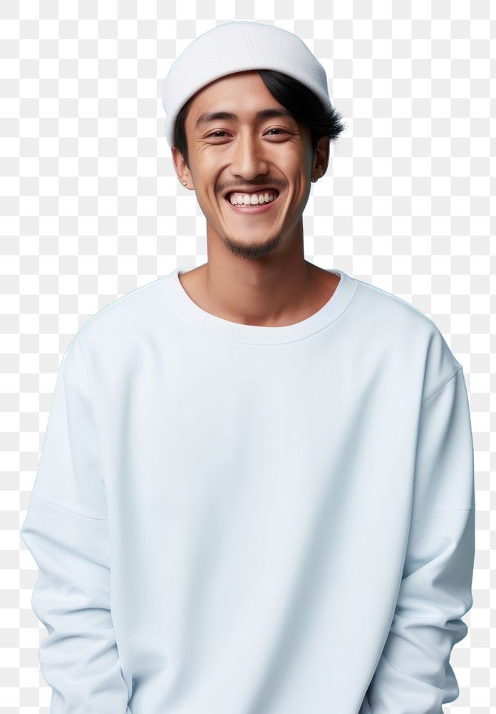 PNG Thai man smile happy blue. AI generated Image by rawpixel.