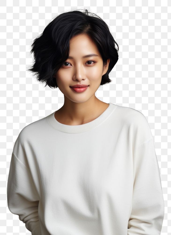 PNG Thai woman portrait adult hair. AI generated Image by rawpixel.