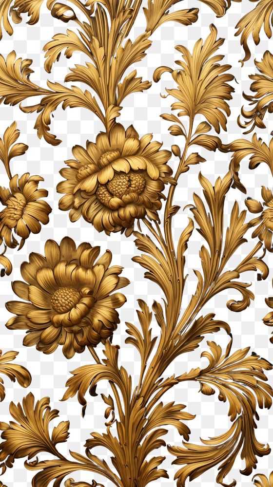 PNG Gold pattern wallpaper black art backgrounds. AI generated Image by rawpixel.