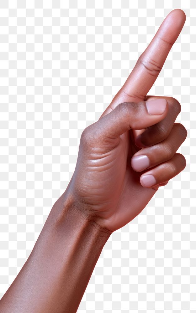 PNG  Hand pointing finger gesturing person. AI generated Image by rawpixel.