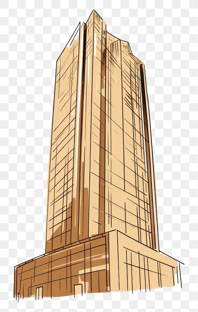 PNG Skyscraper architecture building drawing. AI generated Image by rawpixel.