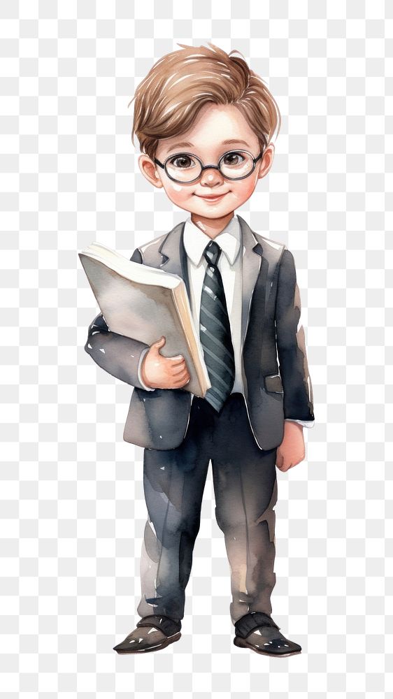 PNG  Children Lawyer cartoon child cute. AI generated Image by rawpixel.