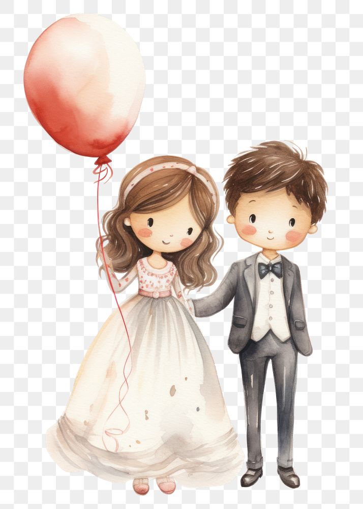 PNG  Kids wedding balloon child cute. AI generated Image by rawpixel.