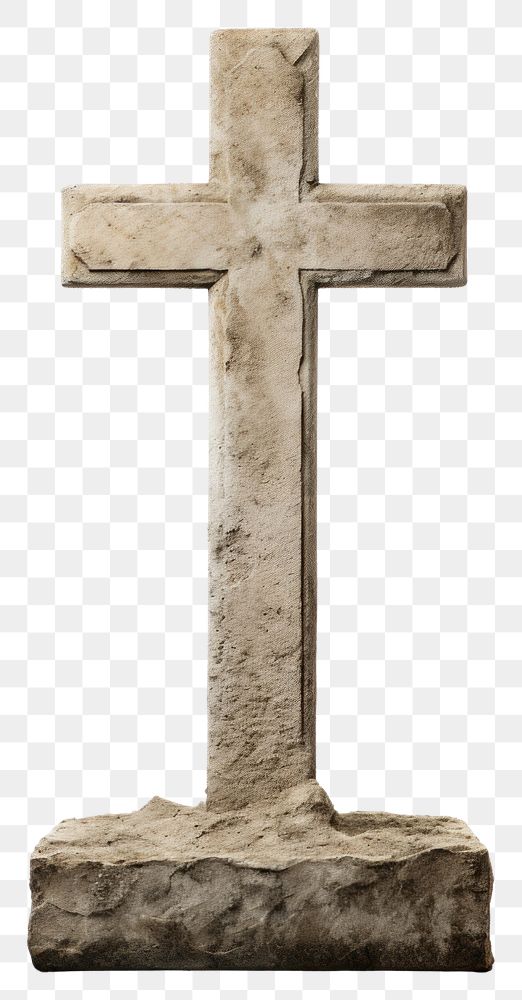 PNG Gravestone cross symbol grave. AI generated Image by rawpixel.
