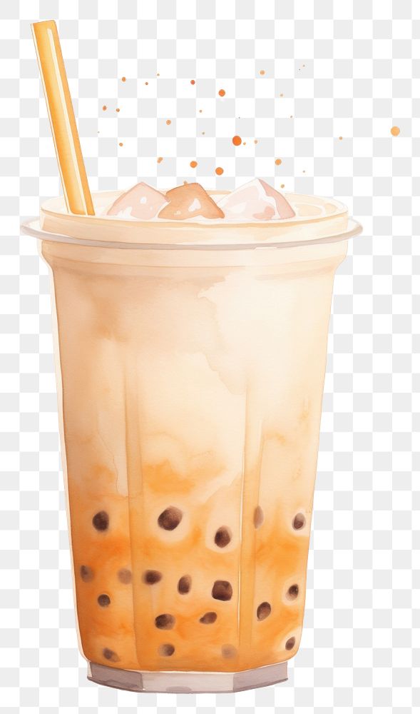 PNG Minimal milk tea drink refreshment disposable. AI generated Image by rawpixel.