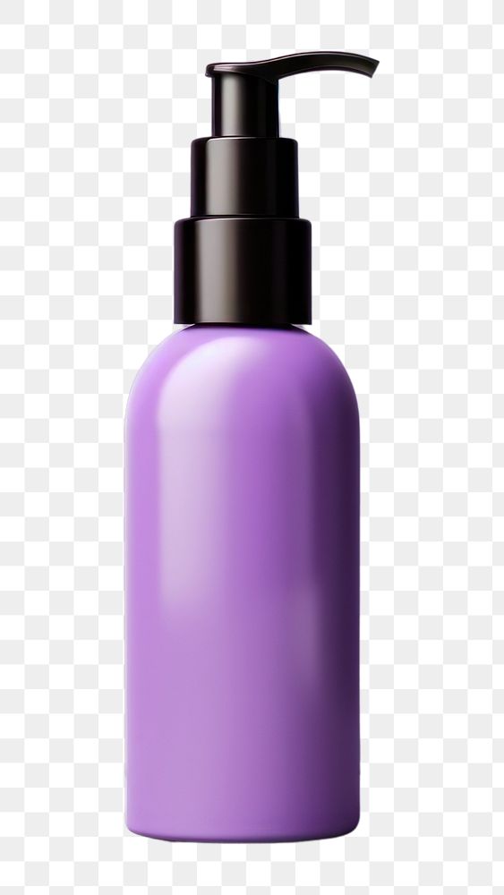 PNG  Cosmetic bottle mockup cosmetics perfume purple. AI generated Image by rawpixel.