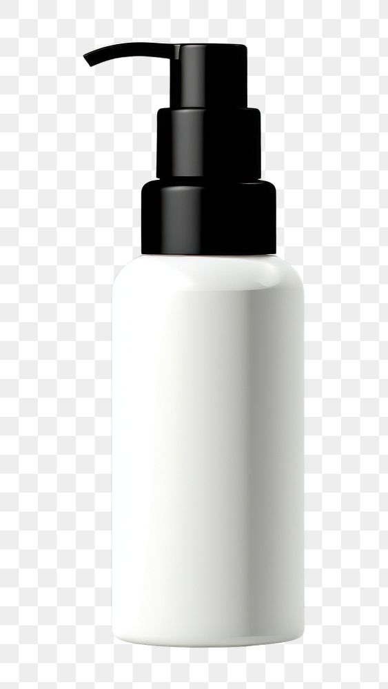 PNG  Cosmetic bottle mockup cosmetics white background container. AI generated Image by rawpixel.