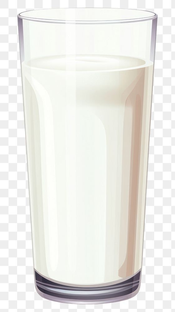 PNG  A Glass of Milk glass milk dairy. AI generated Image by rawpixel.