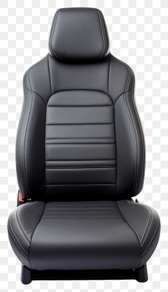 PNG A Black car seat vehicle black white background. AI generated Image by rawpixel.