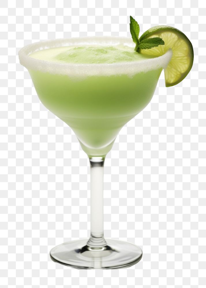 PNG A Green Cocktail with Lime cocktail lime drink. AI generated Image by rawpixel.