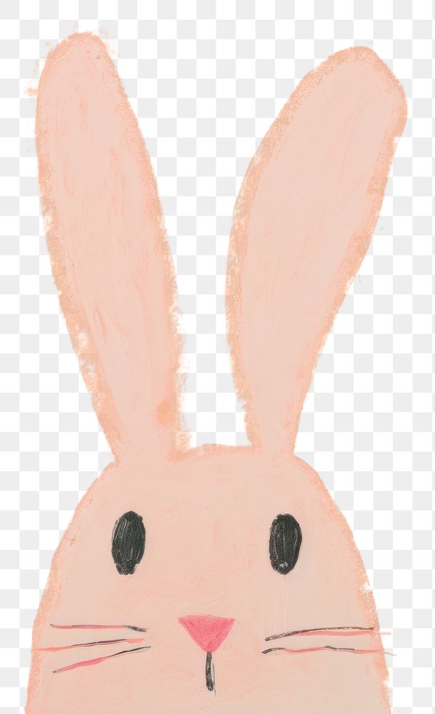 PNG Bunny painting cartoon animal. AI generated Image by rawpixel.