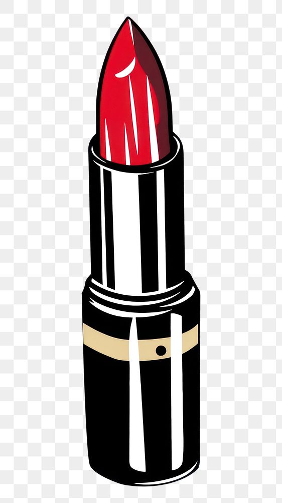 PNG Lipstick cosmetic cosmetics white background dynamite. AI generated Image by rawpixel.
