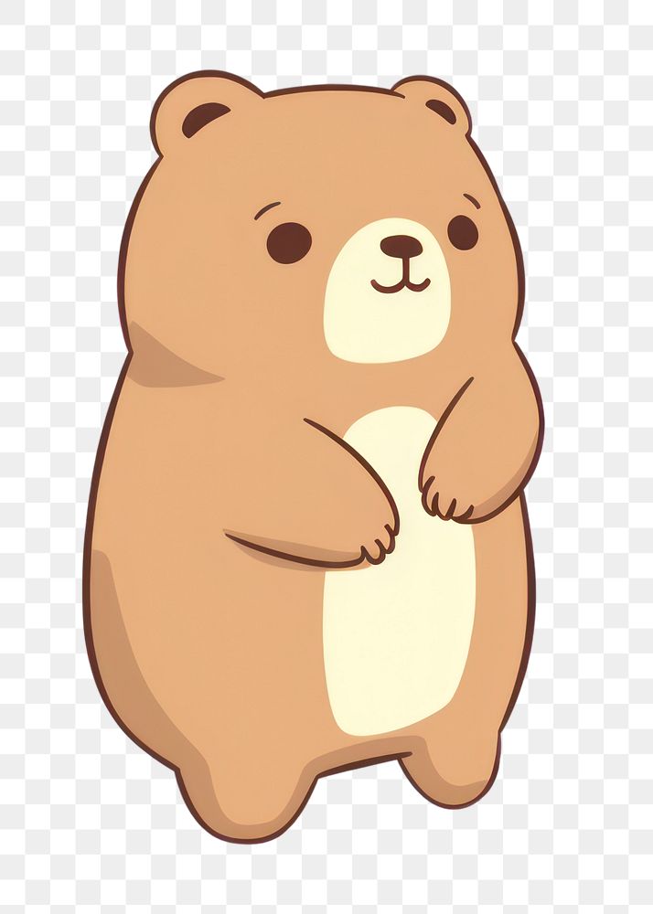PNG Teddy bear cartoon mammal representation. AI generated Image by rawpixel.