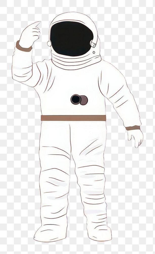 PNG Astronaut cartoon technology standing. AI generated Image by rawpixel.