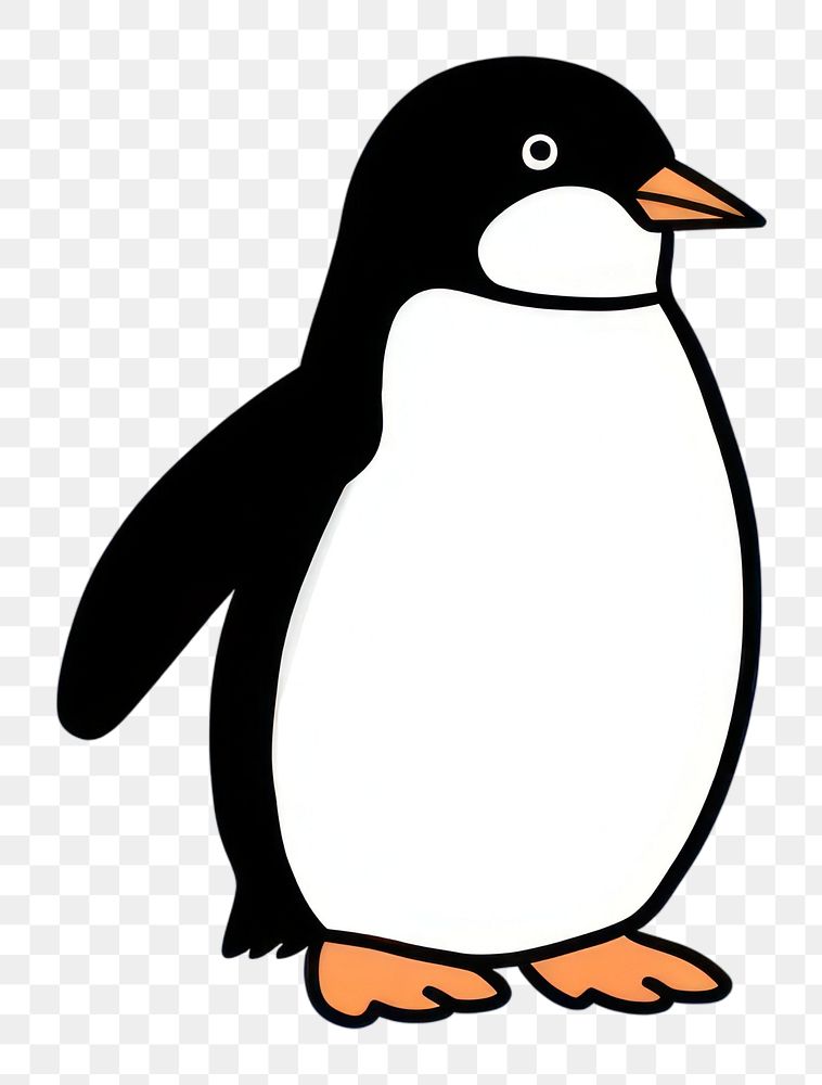 PNG Penguin cartoon animal bird. AI generated Image by rawpixel.