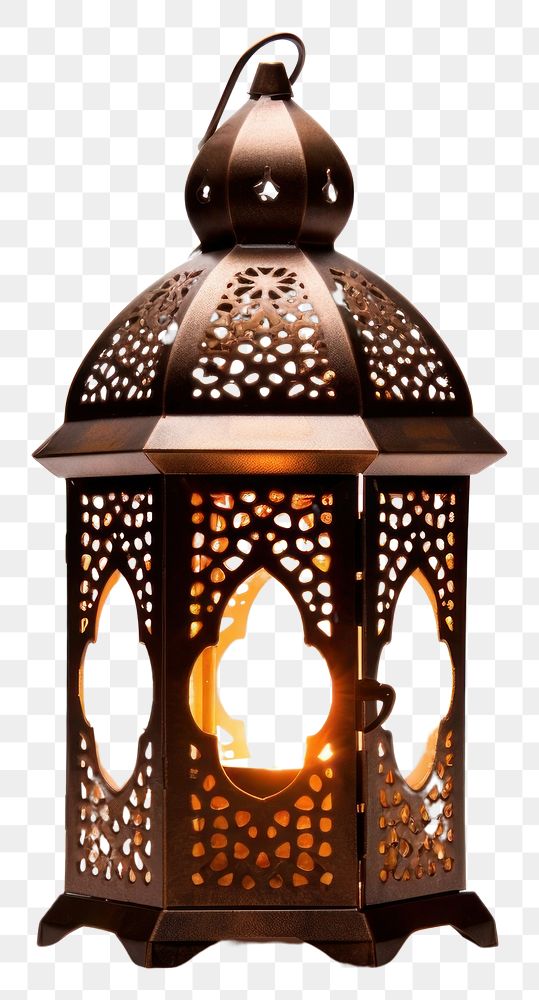 PNG Arabesque lantern lamp white background architecture. 