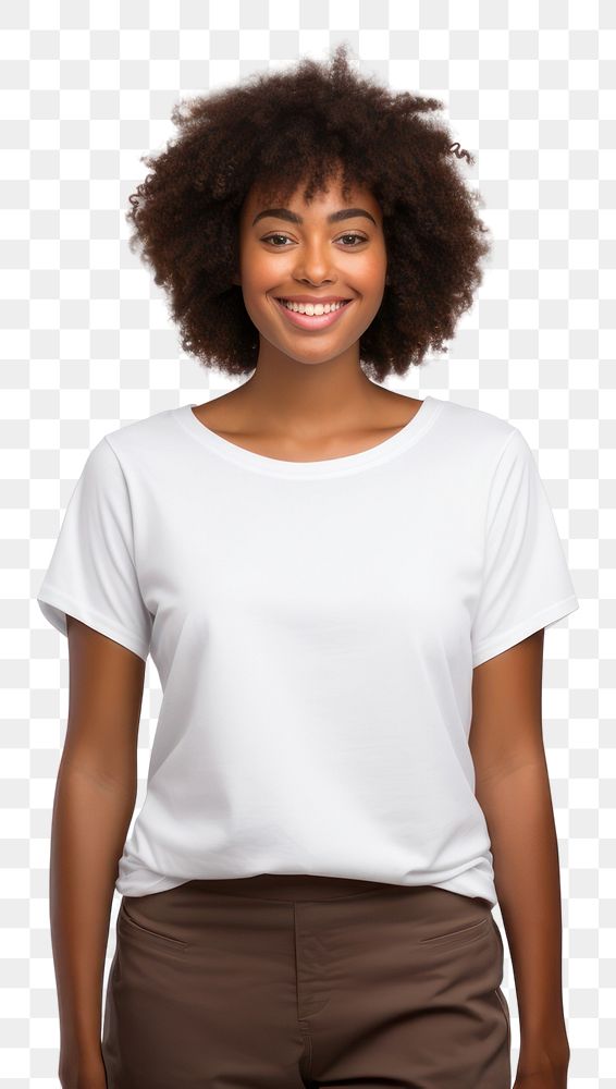 PNG  Portrait t-shirt sleeve blouse. AI generated Image by rawpixel.