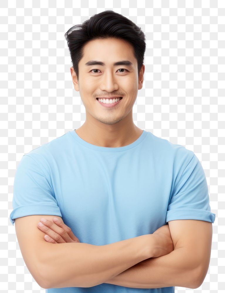PNG  Smiling handsome young japanese man standing portrait smiling. AI generated Image by rawpixel.