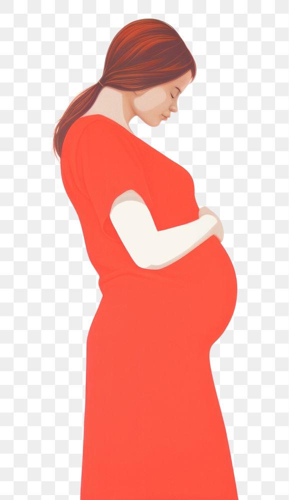 PNG Pregnant woman adult dress art. AI generated Image by rawpixel.