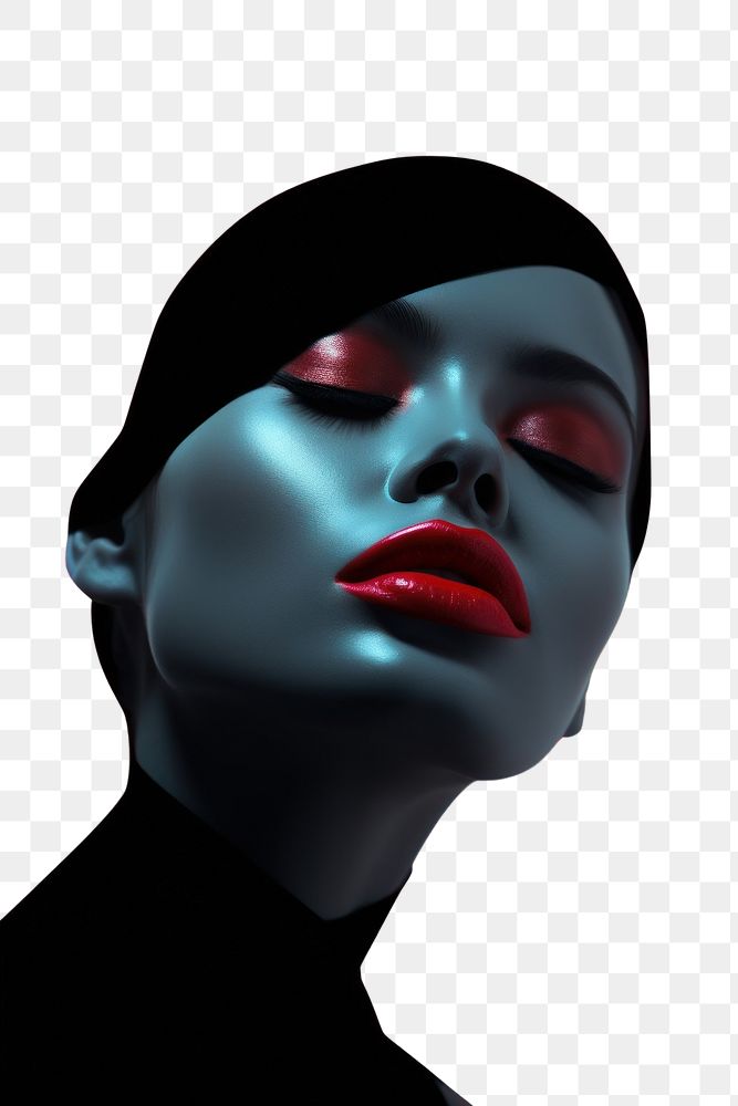 PNG Girl power lipstick portrait adult. AI generated Image by rawpixel.