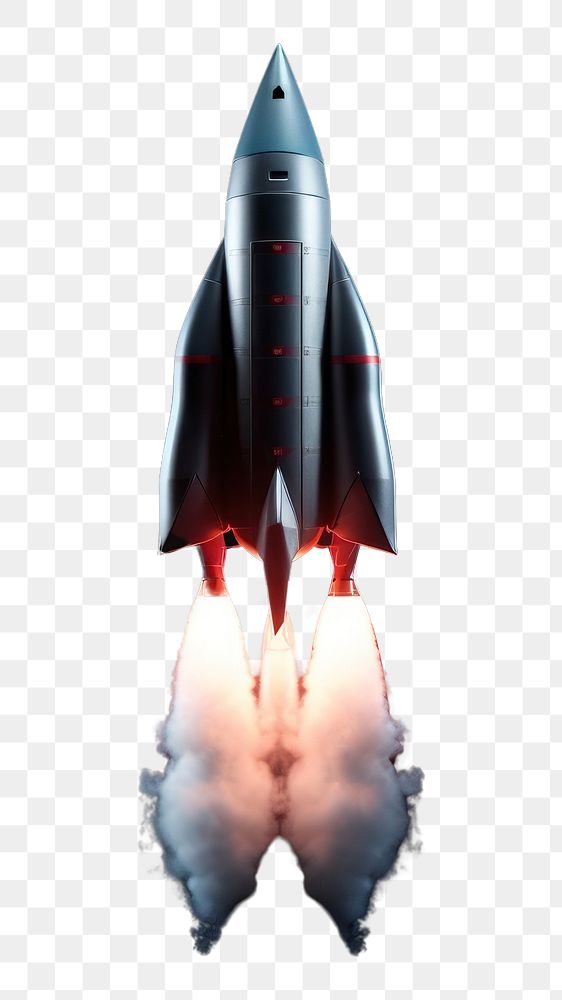 PNG Minimal rocket ship missile illuminated spacecraft. AI generated Image by rawpixel.