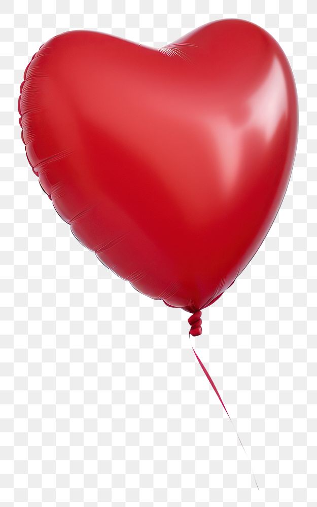 PNG  Heart balloon white background celebration anniversary. AI generated Image by rawpixel.