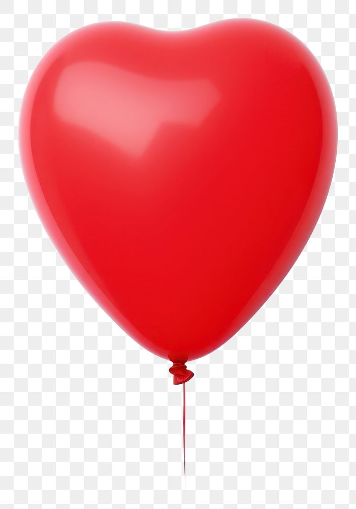 PNG  Red heart balloon red white background celebration. AI generated Image by rawpixel.