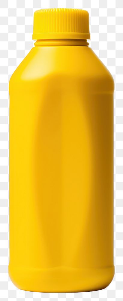 PNG Matte plastic green bottle softener with yellow cap white background refreshment container. AI generated Image by…