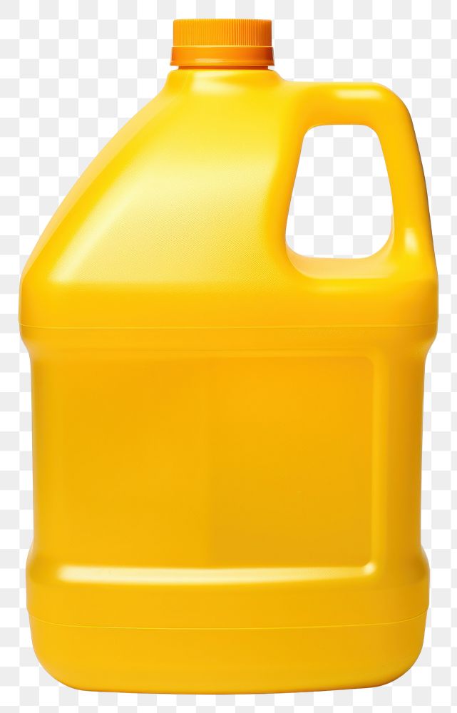 PNG Plastic green gallon softener with yellow cap bottle white background container. AI generated Image by rawpixel.