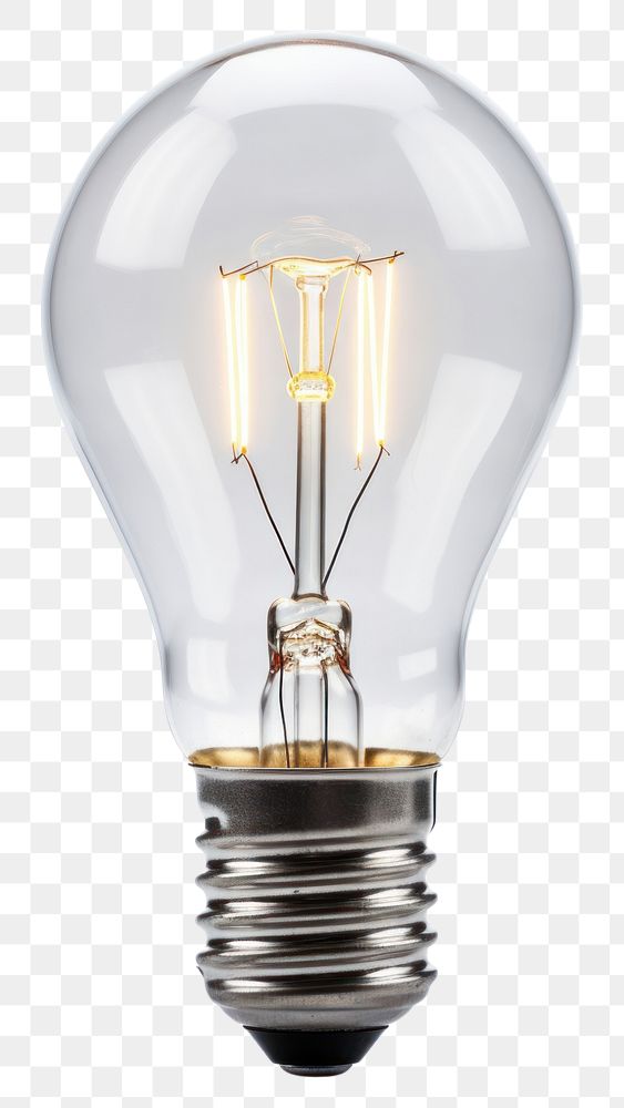 PNG Light bulb lightbulb white background electricity. 