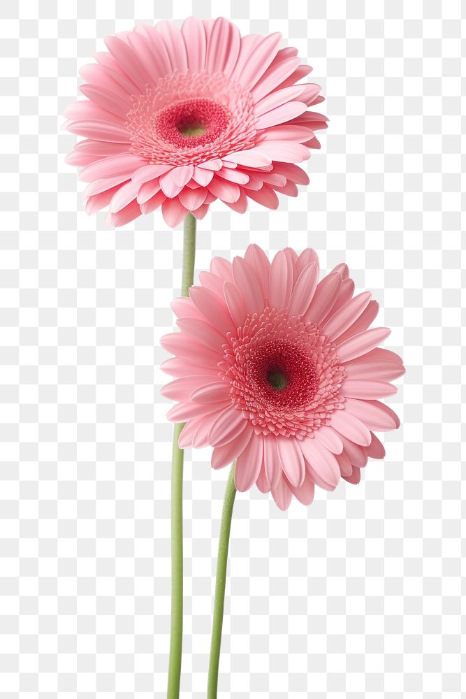 PNG Light pink gerberas flower petal daisy. AI generated Image by rawpixel.