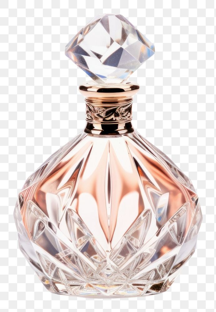 PNG Crystal perfume bottle jewelry diamond white background. 