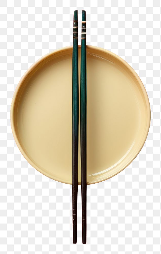 PNG  Chopstick chopsticks plate silverware. AI generated Image by rawpixel.