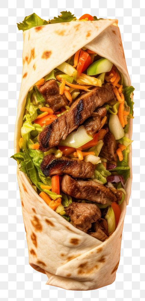 PNG  Delicious kebab burrito food vegetable. AI generated Image by rawpixel.