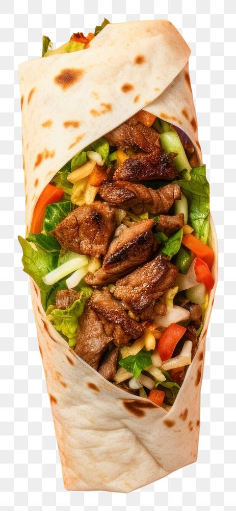 PNG  Delicious kebab bread food meat. AI generated Image by rawpixel.