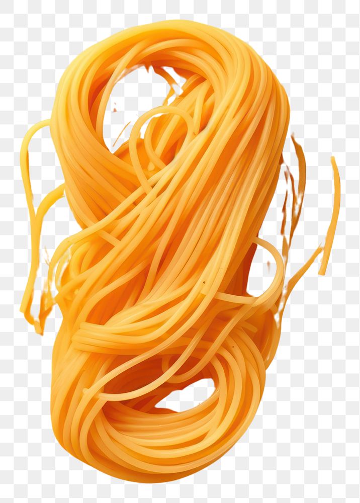 PNG  Delicious spaghetti yellow fettuccine naporitan. AI generated Image by rawpixel.