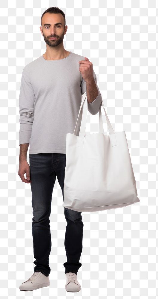 PNG Human holding tote bag handbag adult accessories. AI generated Image by rawpixel.