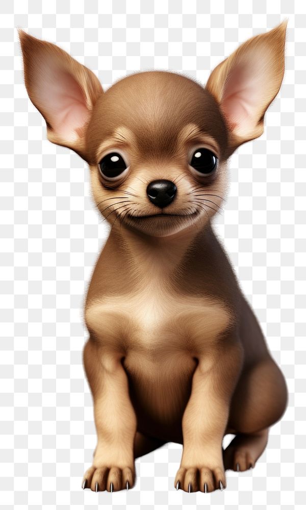 PNG A baby brown Chihuahua dog chihuahua mammal animal. AI generated Image by rawpixel.