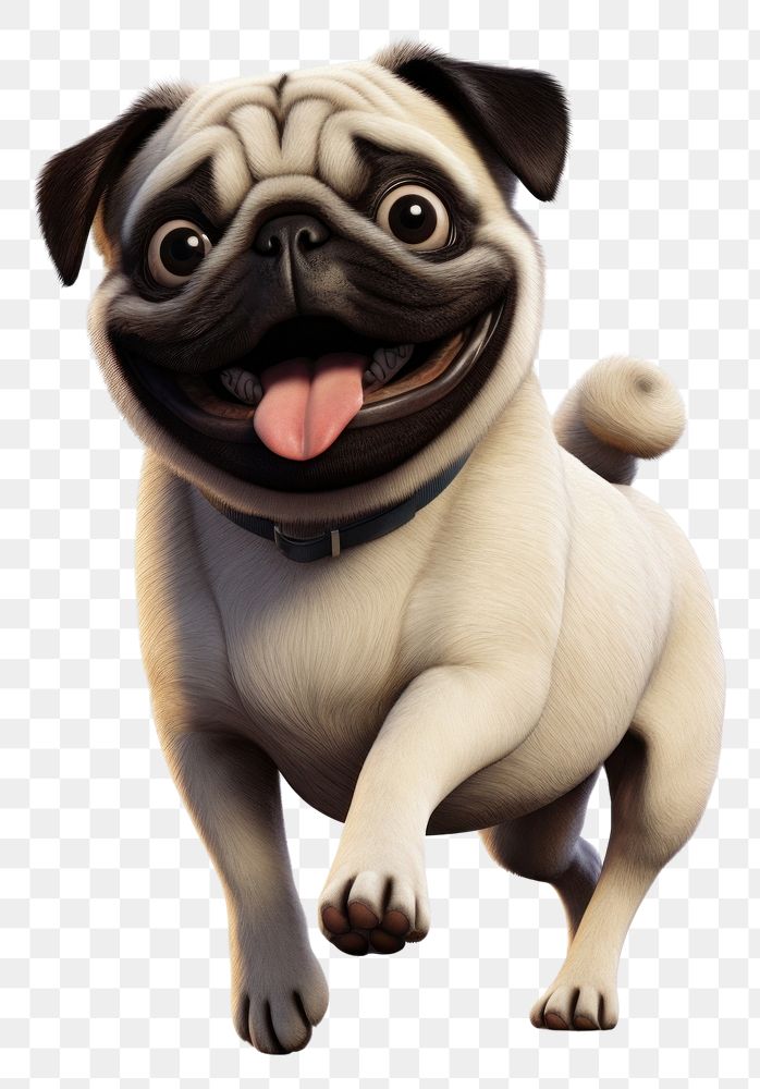 PNG A baby pug dog animal mammal pet. AI generated Image by rawpixel.