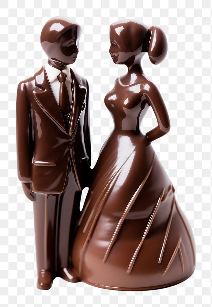 PNG Chocolate bride adult white background. AI generated Image by rawpixel.
