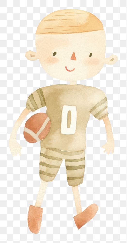 PNG Boy american football player sports toy white background. 