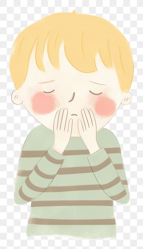PNG Boy sneezing baby disappointment frustration. AI generated Image by rawpixel.