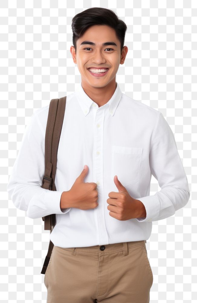 PNG Southeast Asian student blouse shirt adult. AI generated Image by rawpixel.