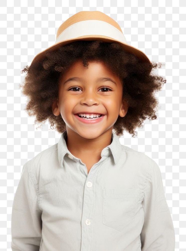 PNG Black people portrait smile happy. AI generated Image by rawpixel.