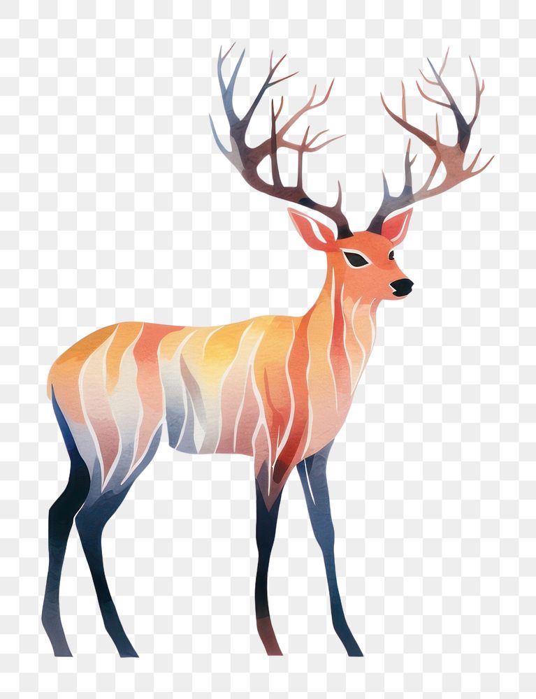 PNG Deer wildlife animal mammal. AI generated Image by rawpixel.